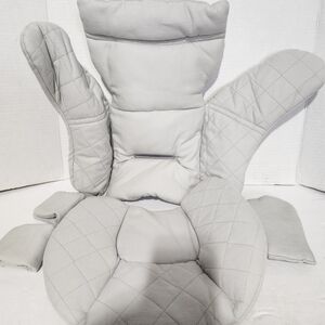 Nuna PIPA Organic Gray Soft Cotton Infant Insert Set For Car Seat W/ Bag - NWOT